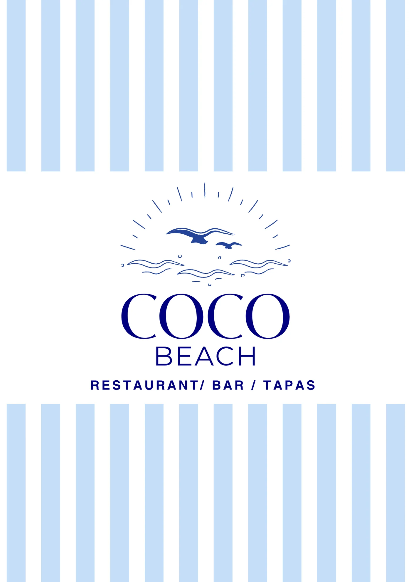 Menu Coco Beach — page 1